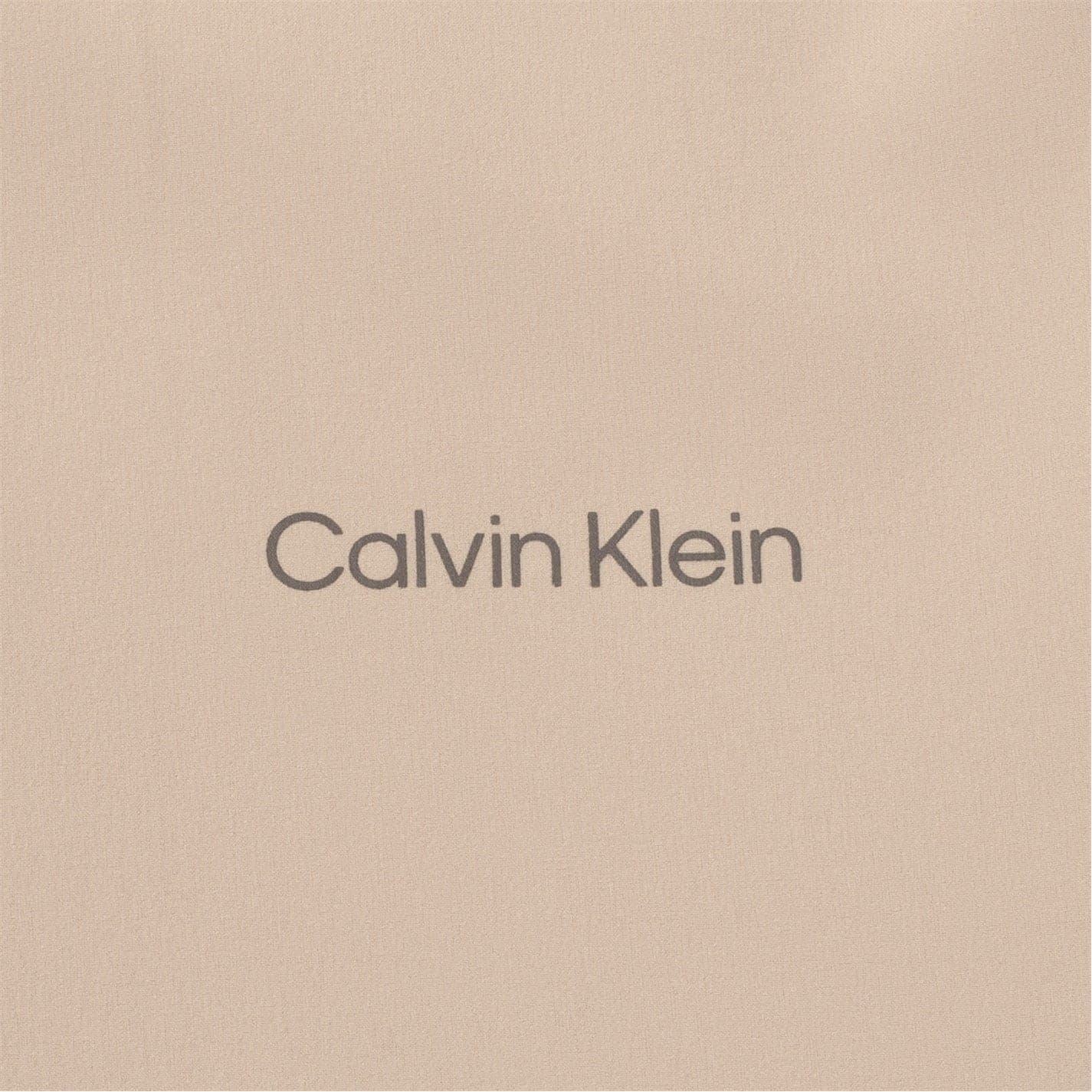 Calvin Klein Golf Solid Patterned Hooded Windbreaker Jacket