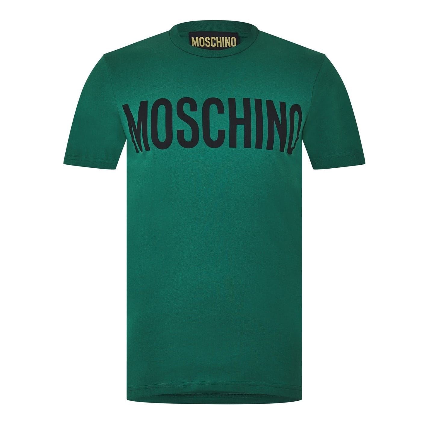 Moschino Regular Fit Contrast Logo T-Shirt