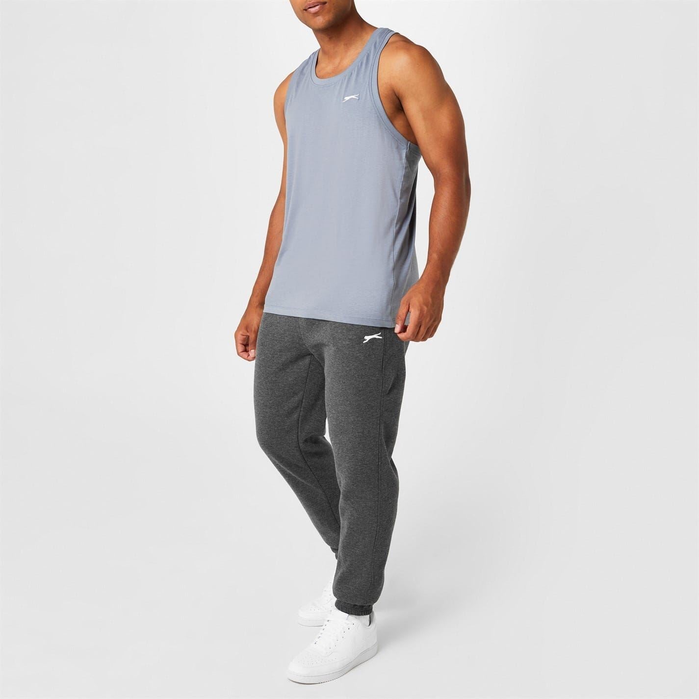 Slazenger Mens Cuffed Fleece Jogging Pants