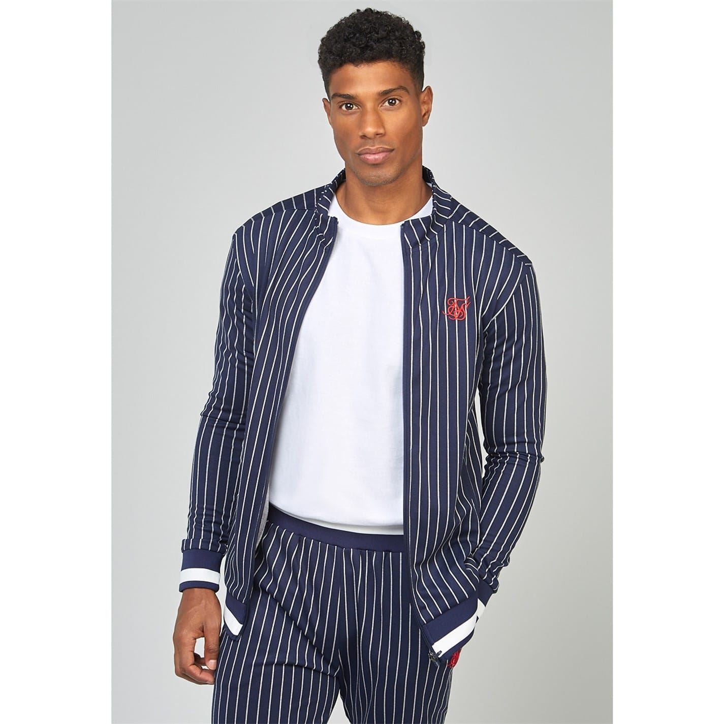 SikSilk Pins Athletic Mock Neck Long Sleeve Top