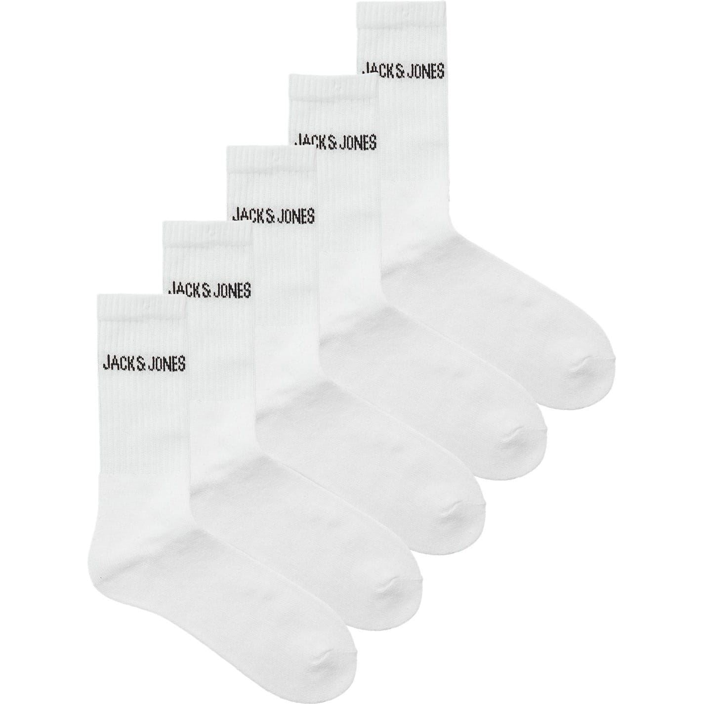 Jack and Jones Regen Mens 5 Pack Crew Socks