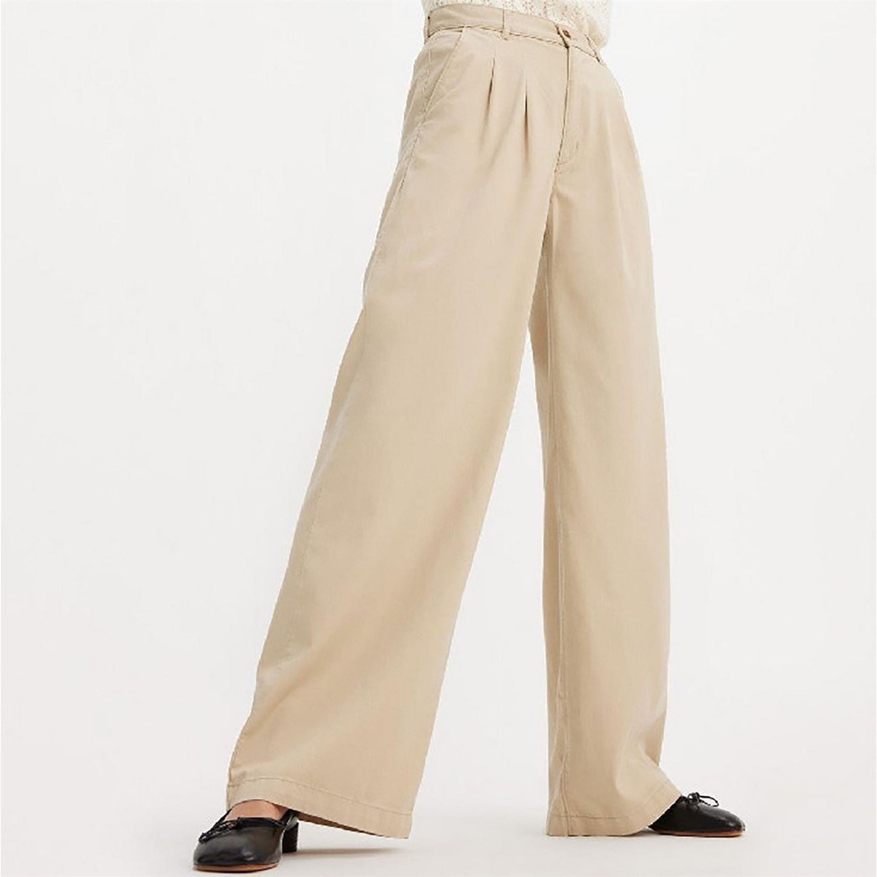 Levis Pleated Wideleg Trouser Safari