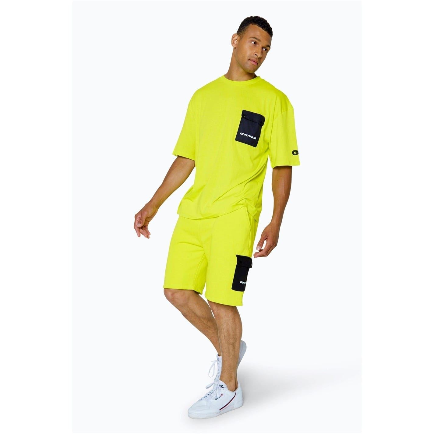 Hype Cargo Solid Patterned Shorts