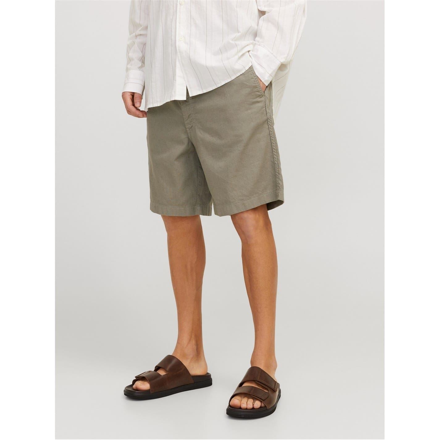 Jack and Jones Linen Bermuda Shorts