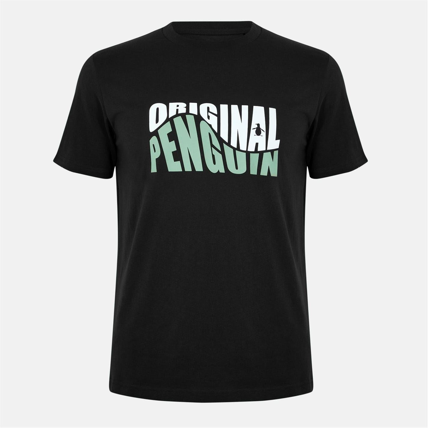 Original Penguin Penguin Lettering Crew Neck T-Shirt