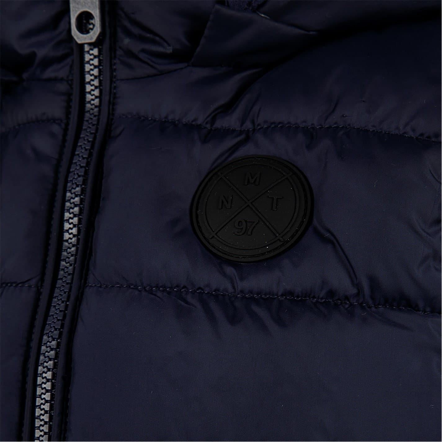 Minoti Boys Padded Gilet Detachable Hood Navy