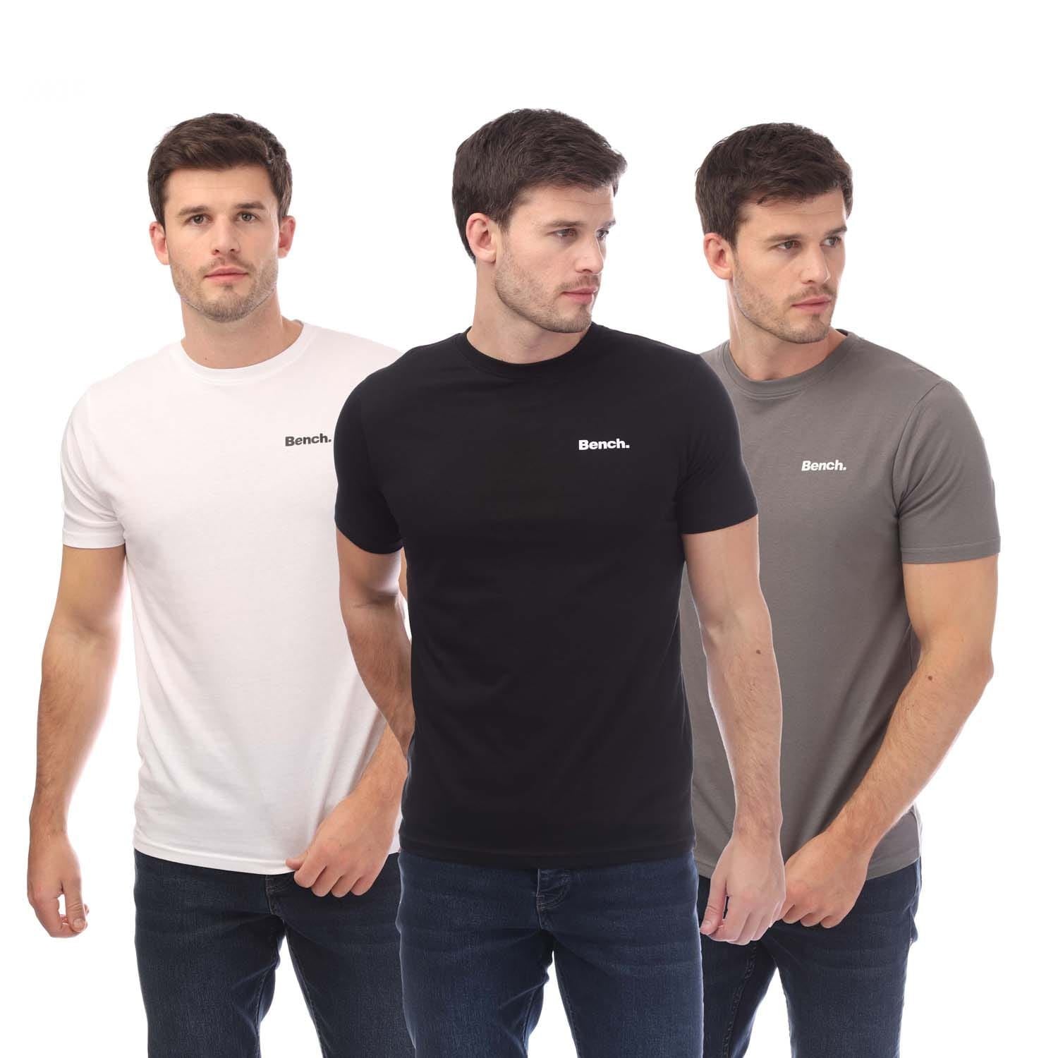 Bench Mens EKtor 3 Pack T-Shirt