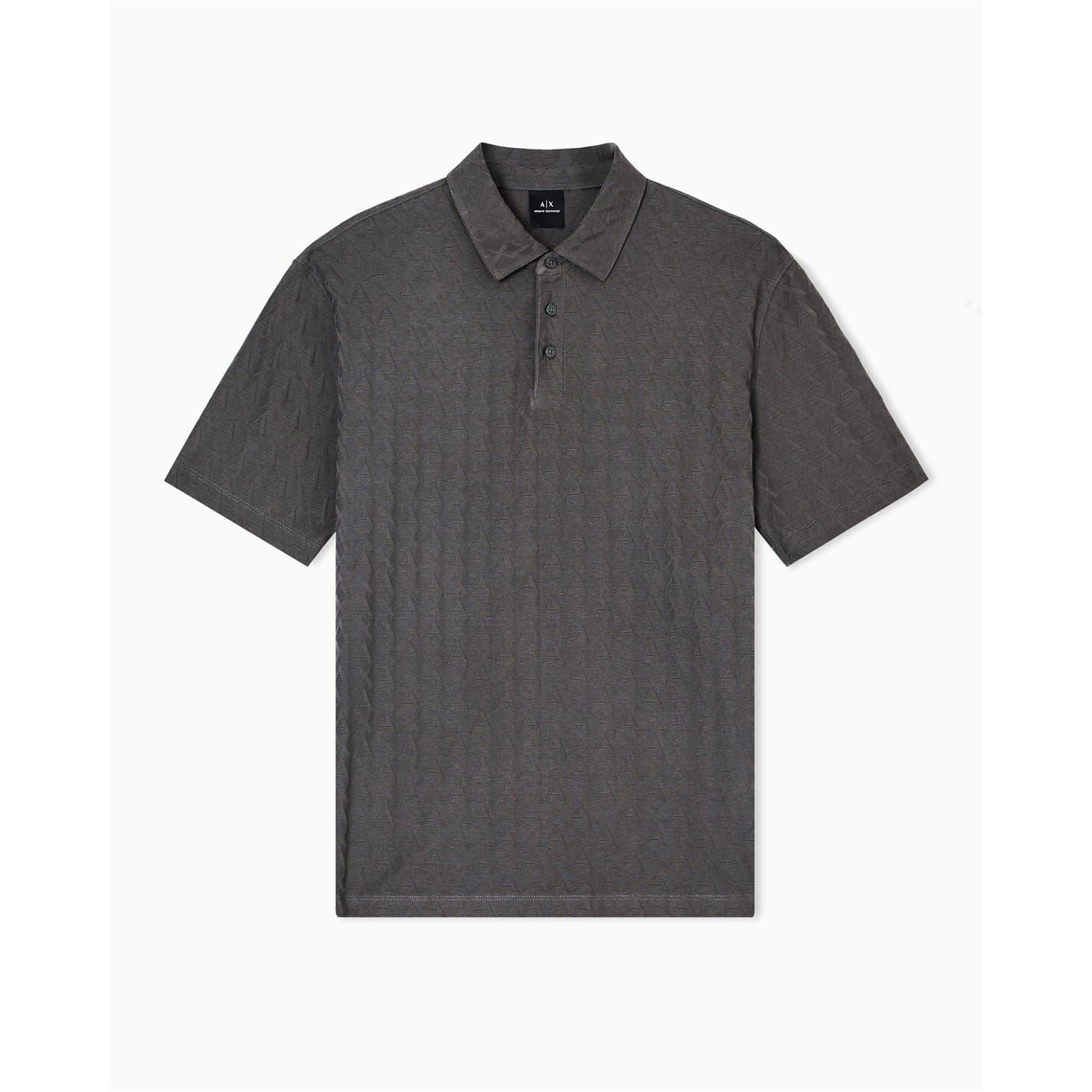 Armani Exchange Exchange Collared Neck Short Sleeve Polo Shirt