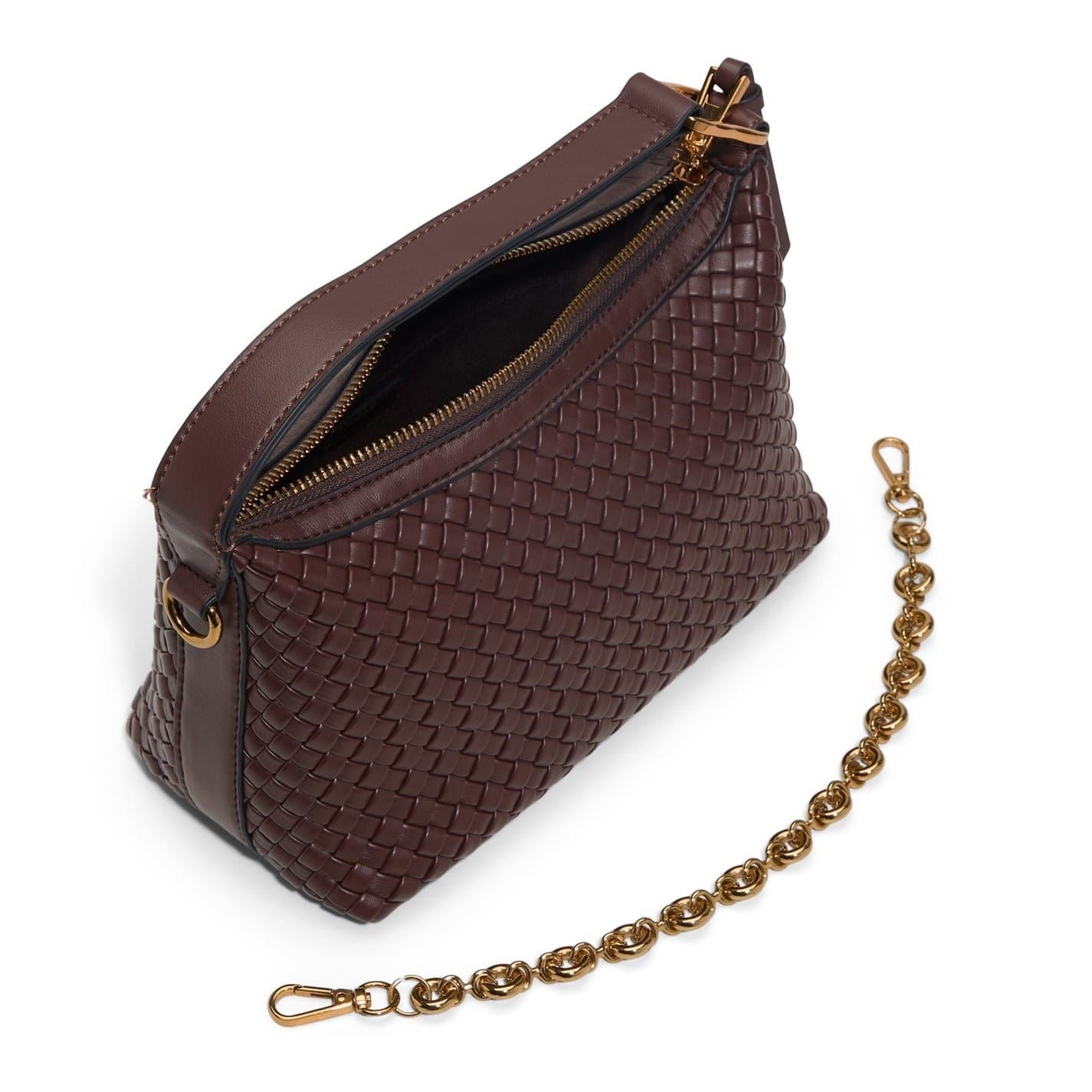 Aldo Ribbed Hobo Handbag with Detachable Strap