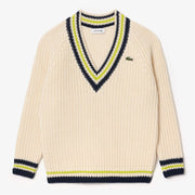 Lacoste Oversized V-Neck Tennis Sweatshirt