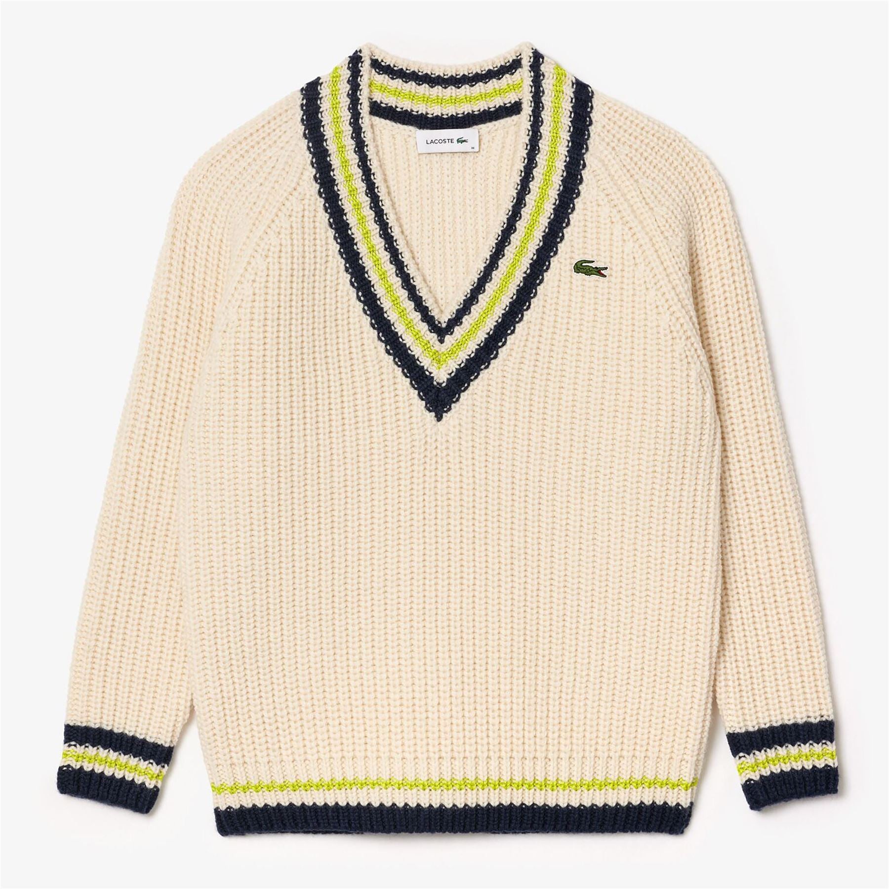 Lacoste Oversized V-Neck Tennis Sweatshirt