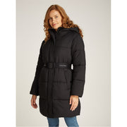 Calvin Klein Jeans Hooded Belt Puffer Jacket