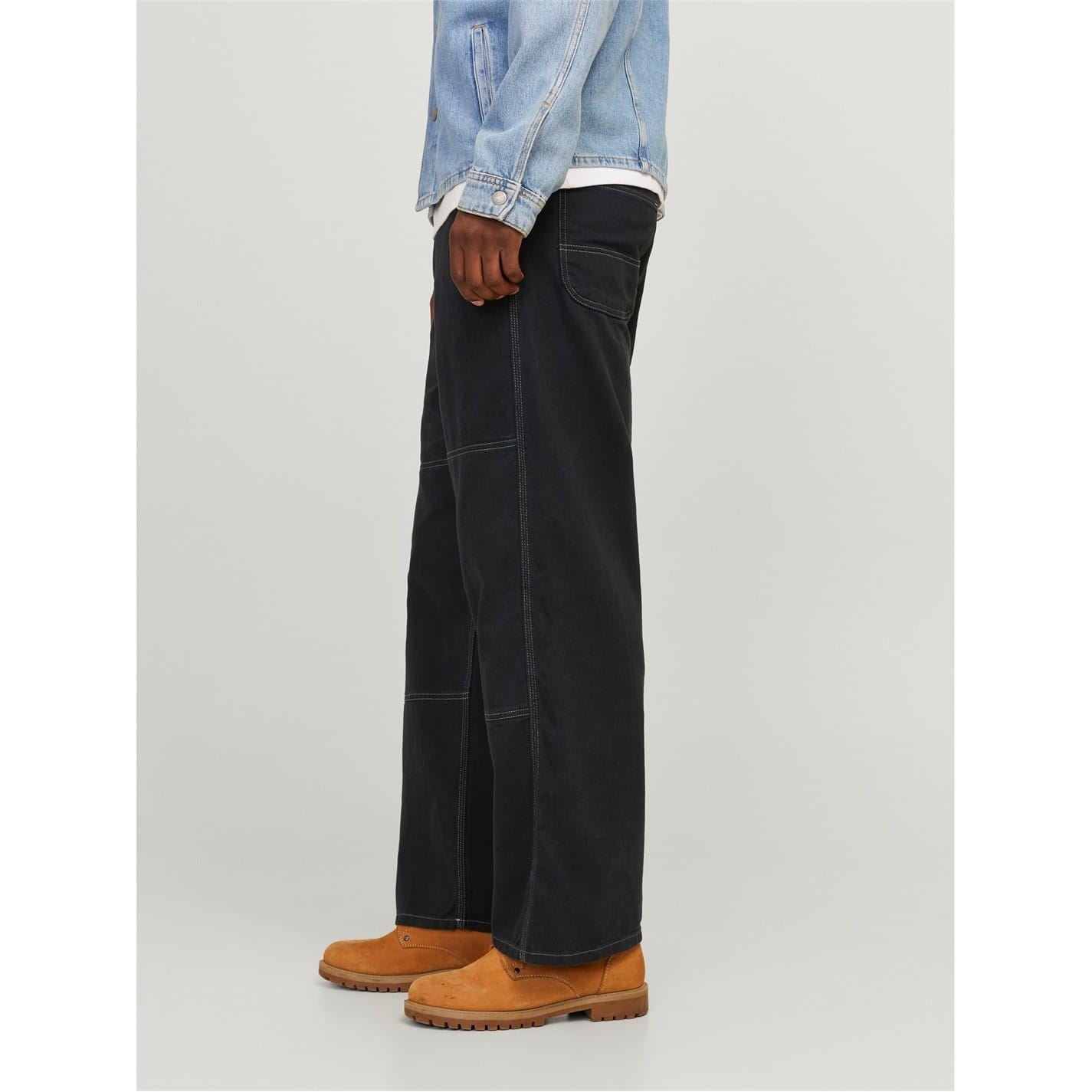 Jack and Jones Owen Solid Patterned Wide Leg Pants